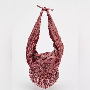 Viral Zara Beaded Woven Bag. Used once.